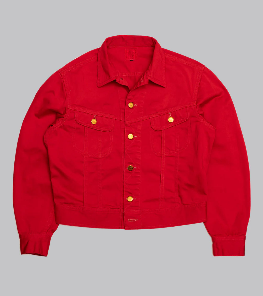 Cash Jacket Overdyed Red| Bryceland's Tokyo – Bryceland's Tokyo