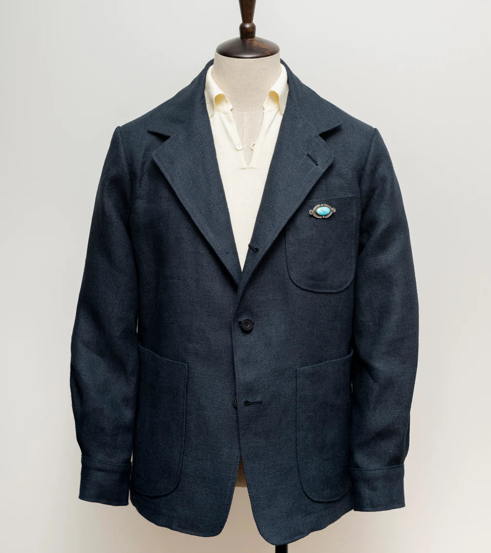 Bryceland's Easy Jacket Navy Linen – Bryceland's Tokyo