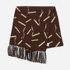 Rayon Scarf Brown Cigarette