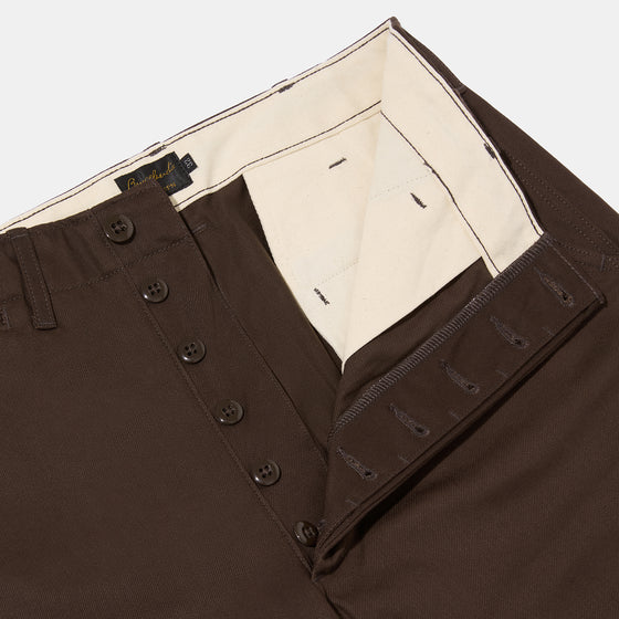 Bryceland's Army Chinos Dark Brown