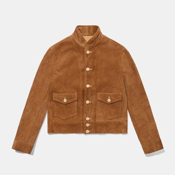 Bryceland's Zephyr Jacket Brown Suede