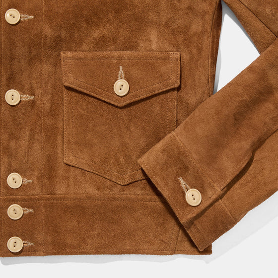 Bryceland's Zephyr Jacket Brown Suede