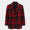 School Boy Jacket / Red & Black Plaid