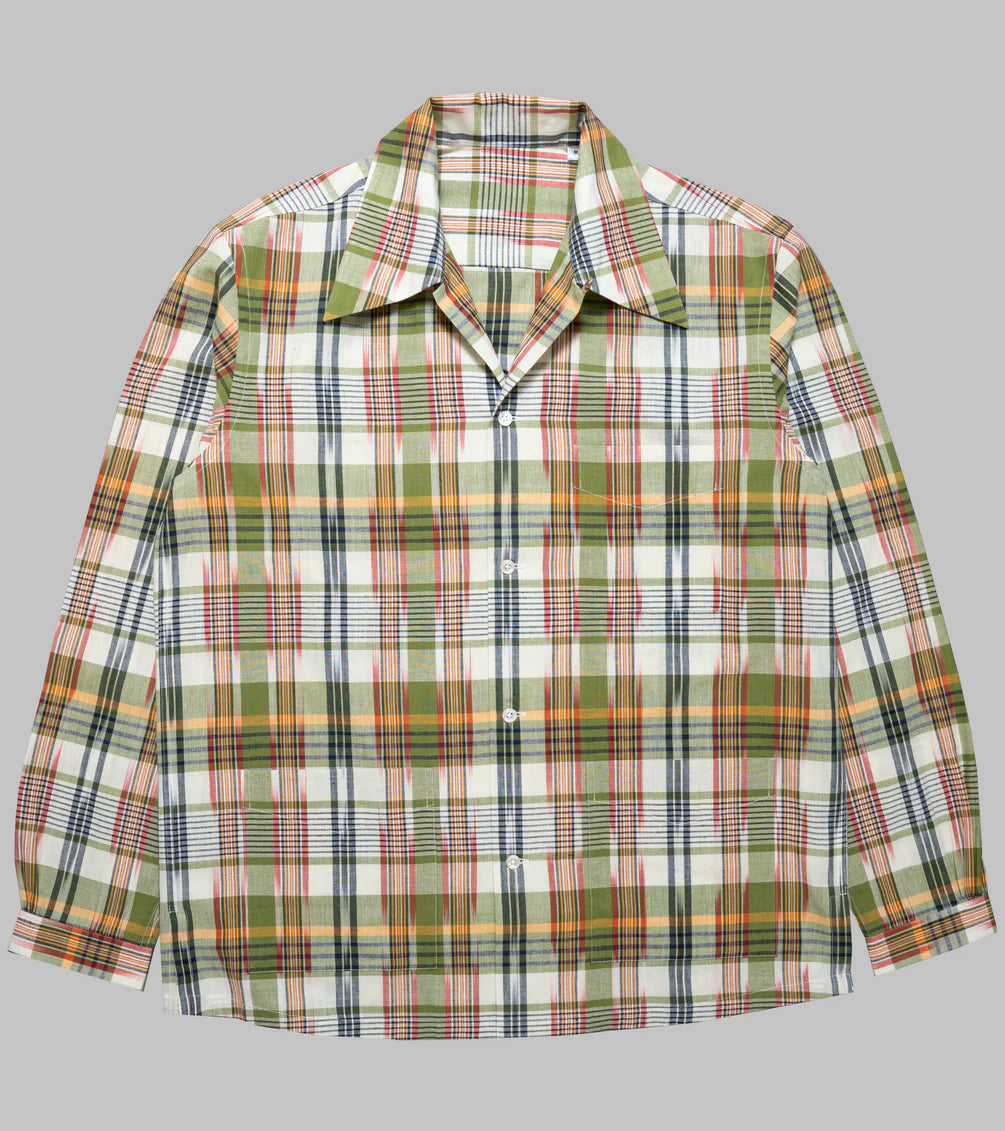 Bryceland's Cabana Shirt ブライスランズ シャツ Cabana Shirt Green Madras | Bryceland's & Co.