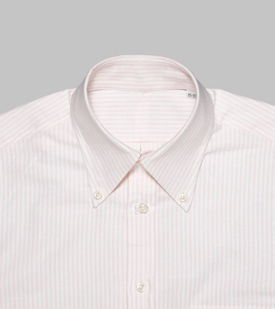 Bryceland's Perfect OCBD Striped Shirt Pink