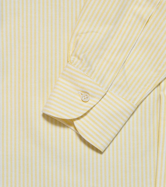 Bryceland's Perfect OCBD Striped Shirt Yellow