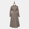 Emmeline Prairie Dress Viyella Brown/Green Check