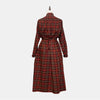 Emmeline Prairie Dress Rust/Green Plaid