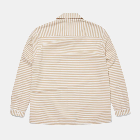 Bryceland's Cabana Shirt Yellow Striped Border.