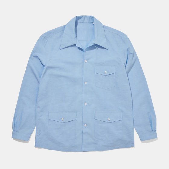 Bryceland's Cabana Shirt Sax Blue.