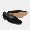 Bryceland's x Bowhill & Elliott Velvet Low-vamp Slipper Black