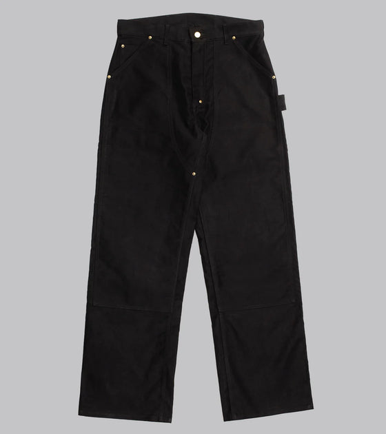 Bryceland's Double Knee Work Trousers Moleskin Black