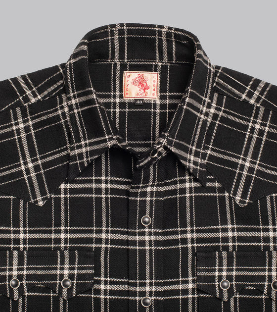 Bryceland's Sawtooth Westerner Flannel Black/White