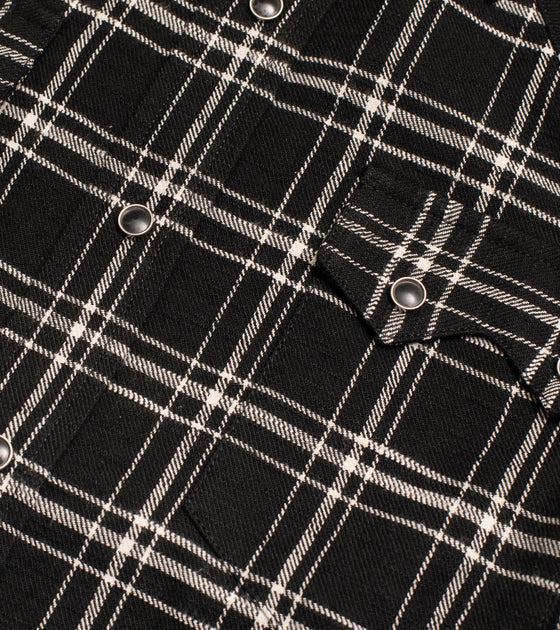 Bryceland's Sawtooth Westerner Flannel Black/White