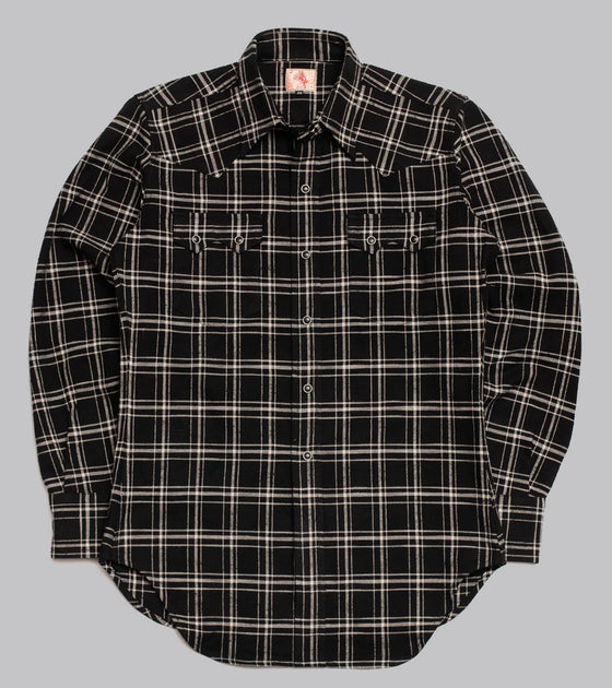 Bryceland's Sawtooth Westerner Flannel Black/White