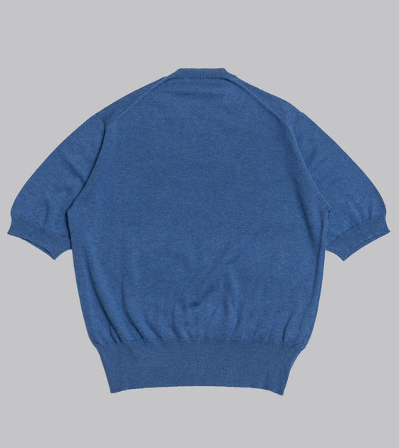 Bryceland's Cotton Short Sleeve ‘Skipper’ Tee Blue