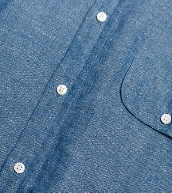 Bryceland's Perfect OCBD Shirt Cotton / Linen Chambray