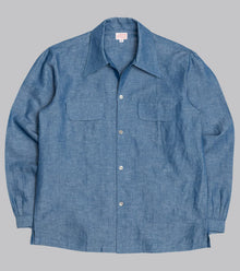  Bryceland's Sports Shirt w/ Hand Stitching Cotton / Linen Chambray