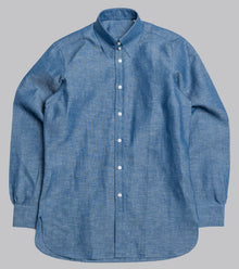  Bryceland's Point Tab Collar Shirt Cotton / Linen Chambray