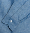 Bryceland's Point Tab Collar Shirt Cotton / Linen Chambray