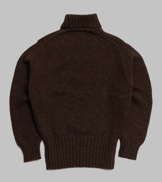 Bryceland's RAF Rollneck Pullover Cocoa