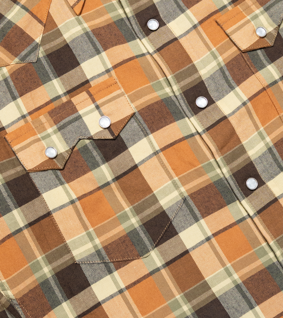 Bryceland's Sawtooth Westerner Flannel Brown Check