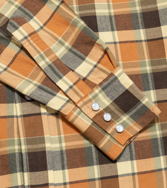 Bryceland's Sawtooth Westerner Flannel Brown Check