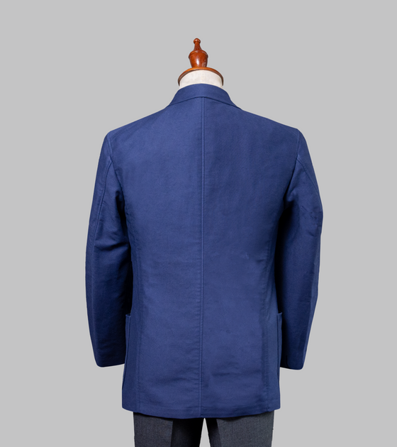 School Boy Jacket / Navy Cotton Moleskin
