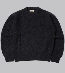  Bryceland's Shaggy Shetland Sweater Charcoal