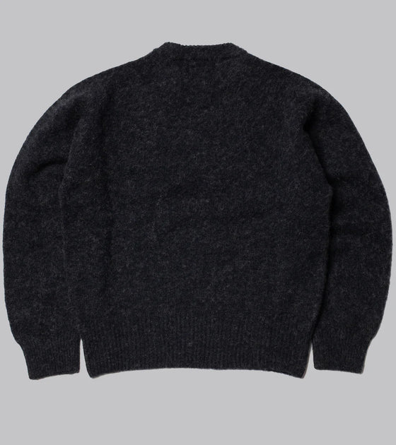 Bryceland's Shaggy Shetland Sweater Charcoal