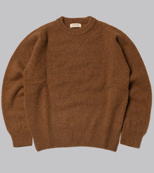  Bryceland's Shaggy Shetland Sweater Pecan / Brown