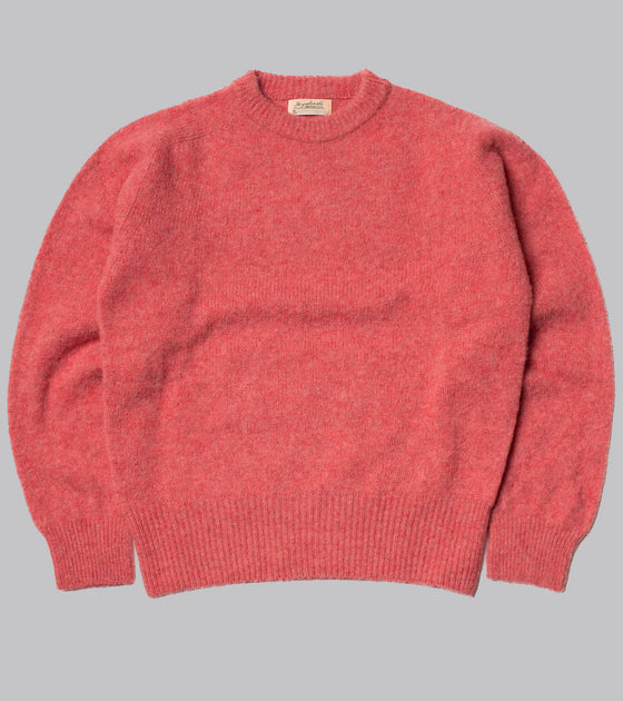 Bryceland's Shaggy Shetland Sweater Rose / Pink