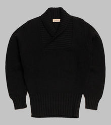  Bryceland's RAF Shawl Collar Pullover Black