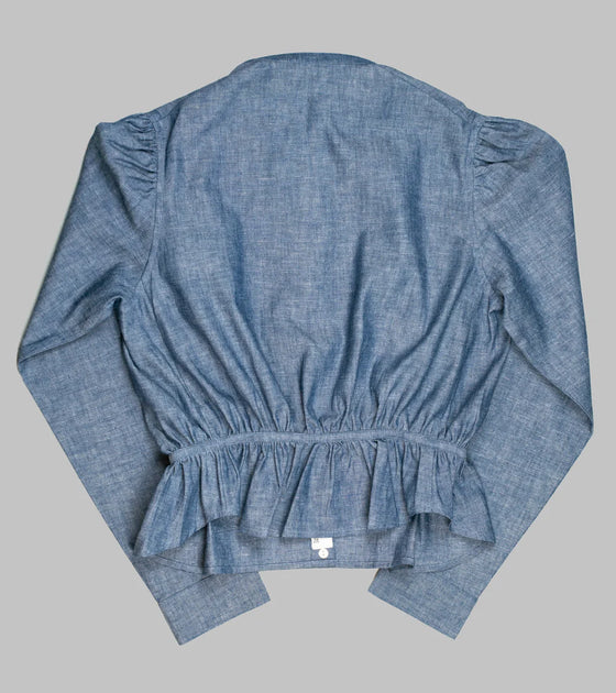 Bryceland's Emmeline Shirtwaist Blouse Chambray