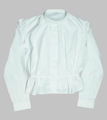  Bryceland's Emmeline Shirtwaist Blouse White Jacquard