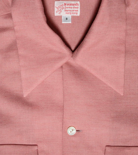 Bryceland's Sports Shirt Cotton / Wool Flannel Pink