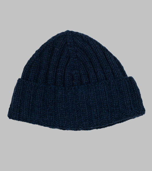 BRYCELAND'S ブライスランズ　WATCH CAP Wool Watch Cap Rib Stitch Navy – Bryceland's Tokyo