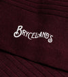 Bryceland's Cotton Socks Burgundy / Plum