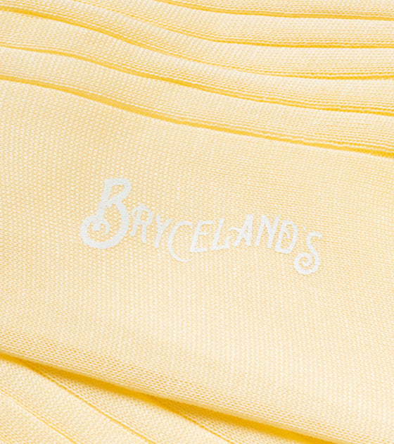 Bryceland's Cotton Socks Yellow / Lemon