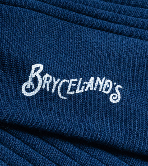 Bryceland's Cotton Socks Blue