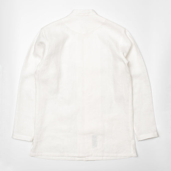 Bryceland's Frogged Button Shirt White