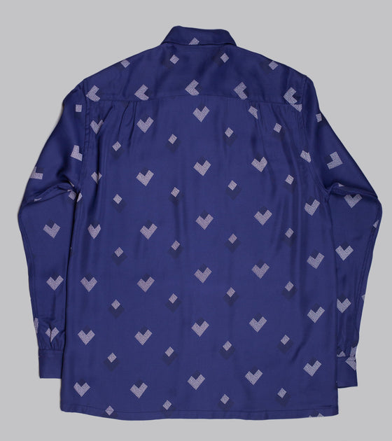 Bryceland's Rayon Shirt Diamond Blue