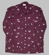 Bryceland's Rayon Shirt Diamond Burgundy