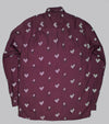 Bryceland's Rayon Shirt Diamond Burgundy