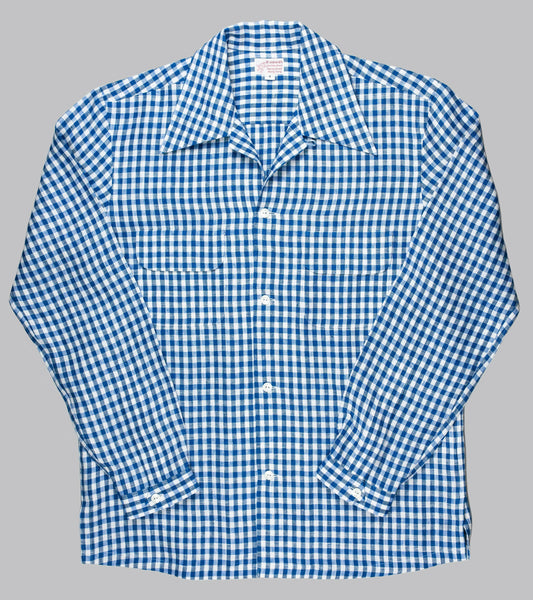 Bryceland's Sports Shirt Blue Gingham | Bryceland's & Co